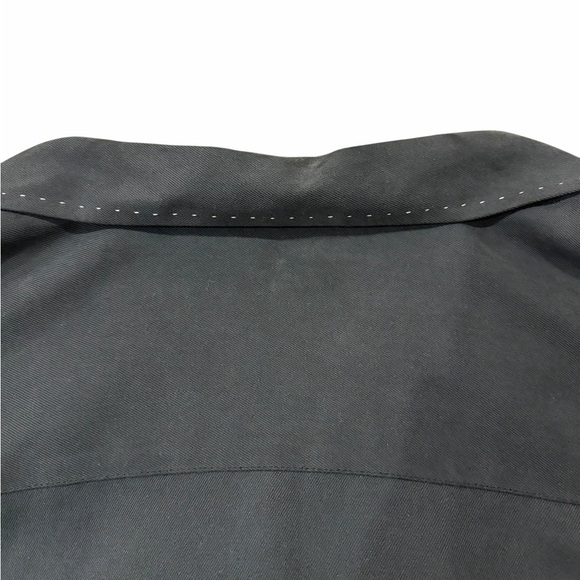 Nat Nast 100% Silk Las Vegas Map Embroidered Shirt Black Size L - Picture 6 of 6